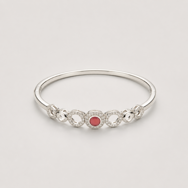 Ruby Circle Bracelet