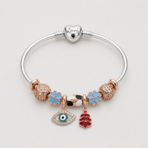 Rose Glow Charm Bracelet