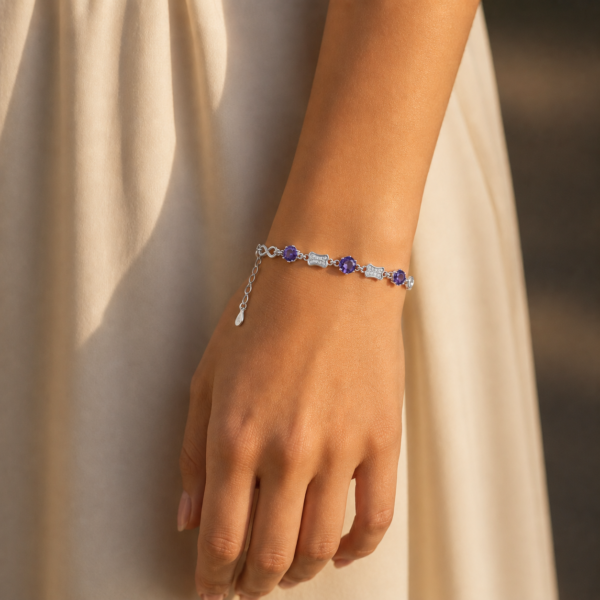 Purple Gem Bracelet