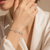 Aqua Heart Bracelet