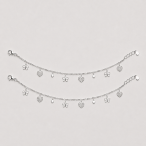 Butterfly Hearts Anklet