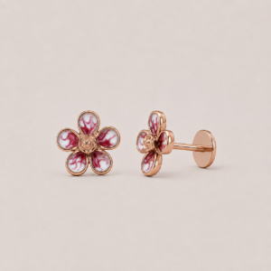 Rose Floral Studs