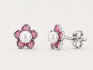 Rose Petal Studs