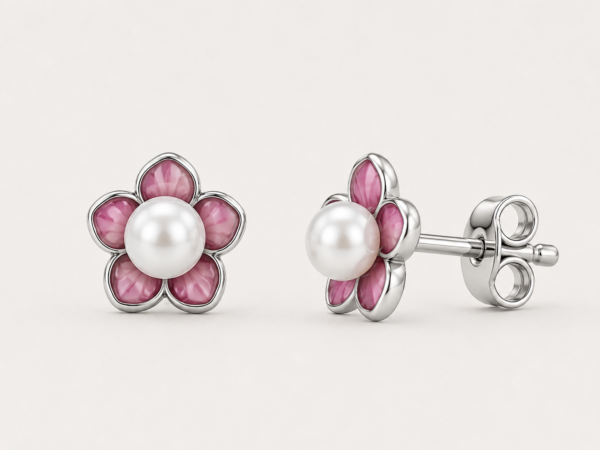SES21 Rose Petal Studs