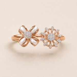 Crystal  Duo Ring