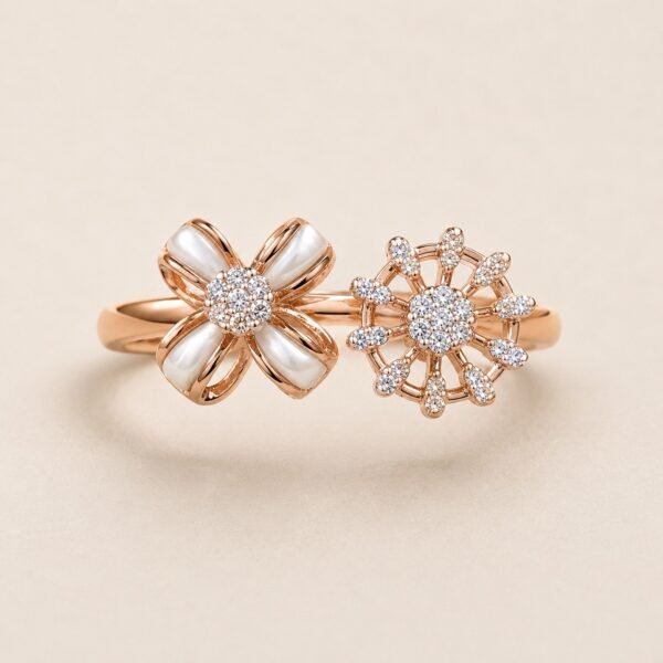 Crystal  Duo Ring