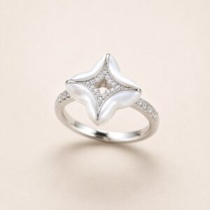 White Petal Ring