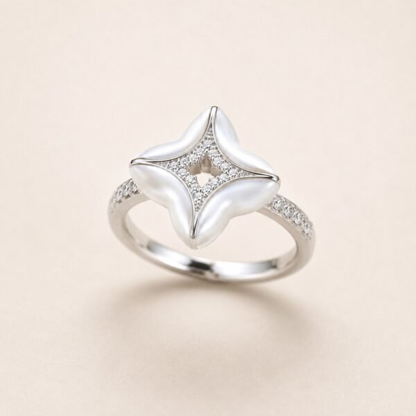 White Petal Ring