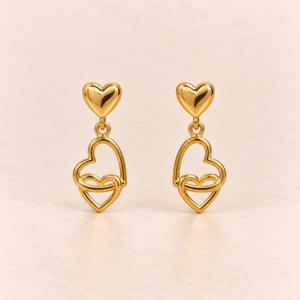 Heart Charm Earrings